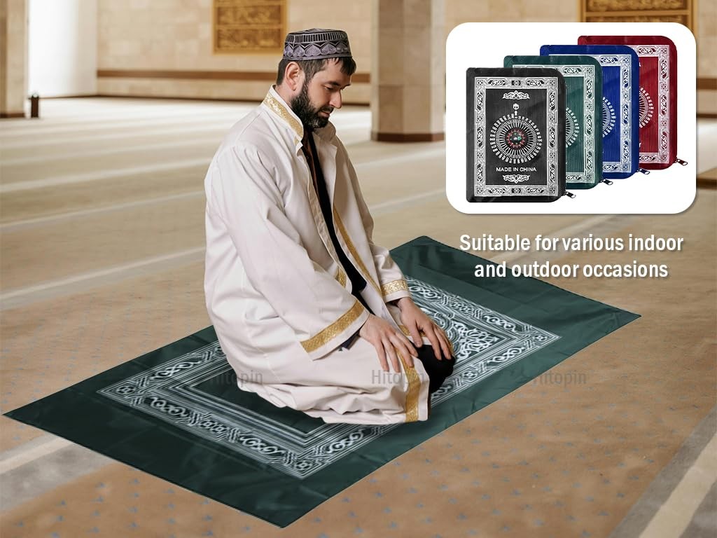 Travel Prayer Mat, 4 PCS 60cm*100cm Portable Prayer Mat, Waterproof Prayer Ma…