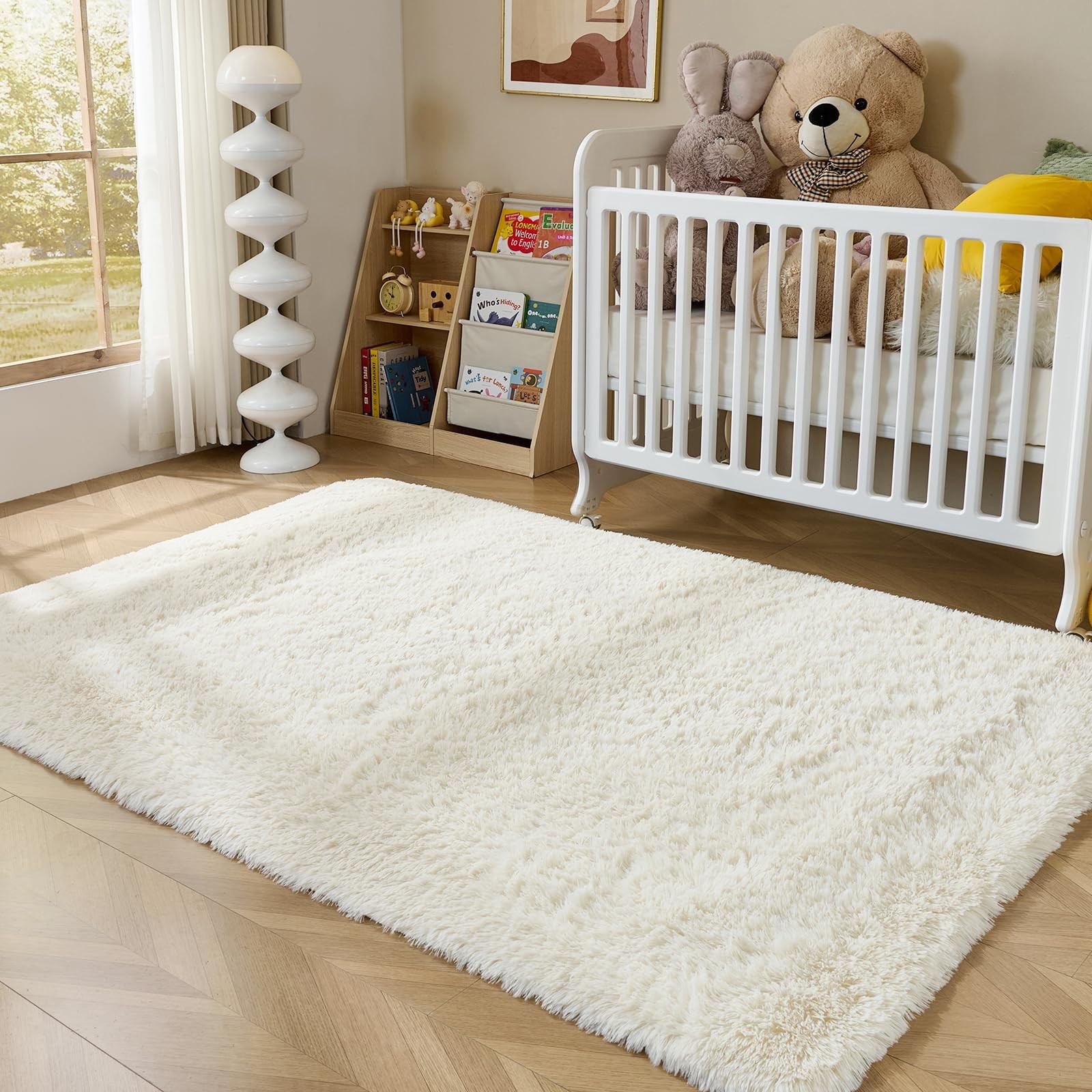 LEDODO Fluffy Area Rugs Bedroom – Soft Plush Shag Rug Living Room Nursery Kids
