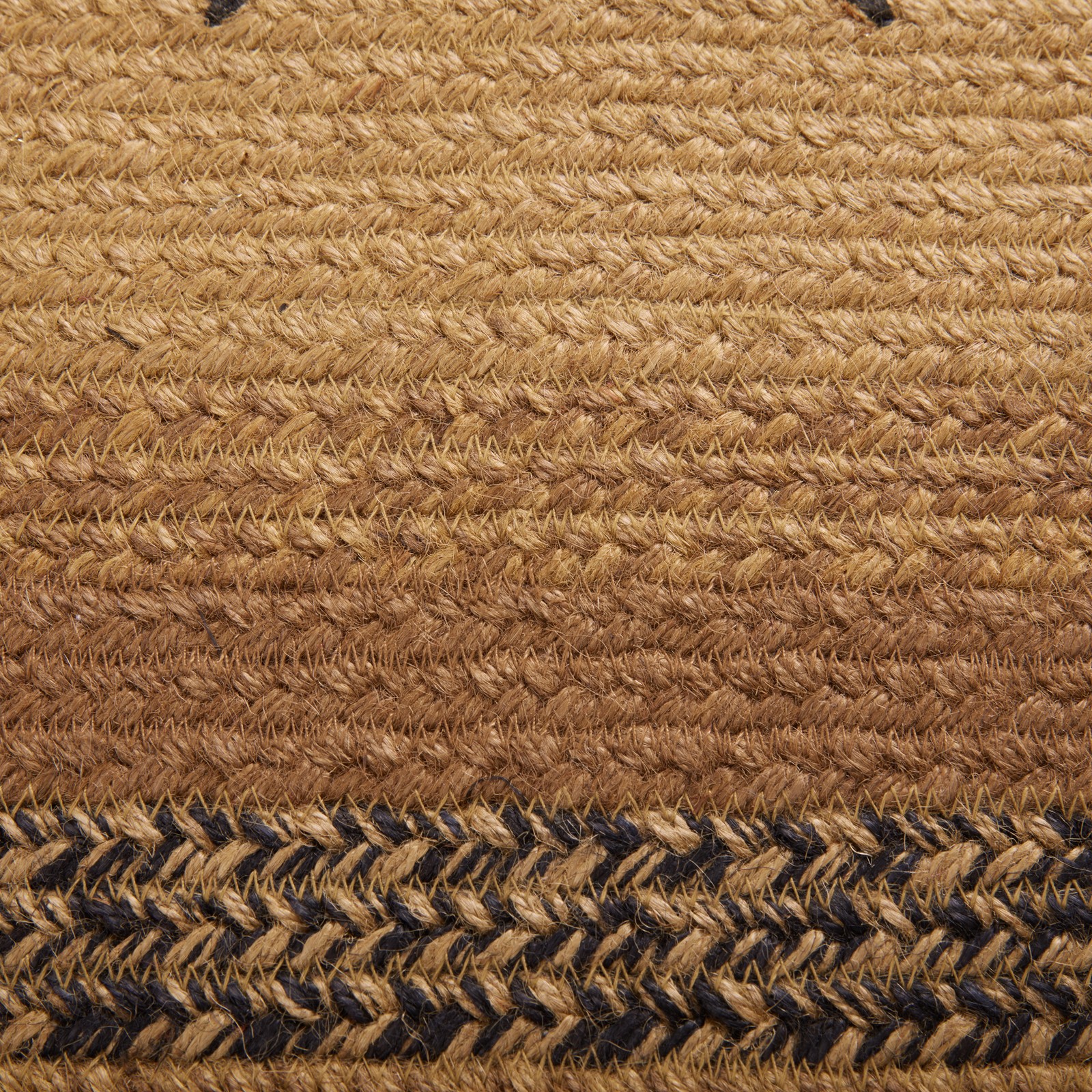Accent Rug Kettle Grove Jute Primitive 27×48 Stars Oval No Slip Floor VHC Brands