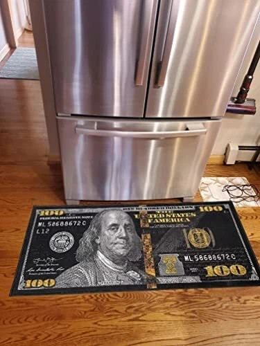 Money Rugs 100 Dollar Bill Area Rug Door Mat Runner Living Room Bedroom Decor