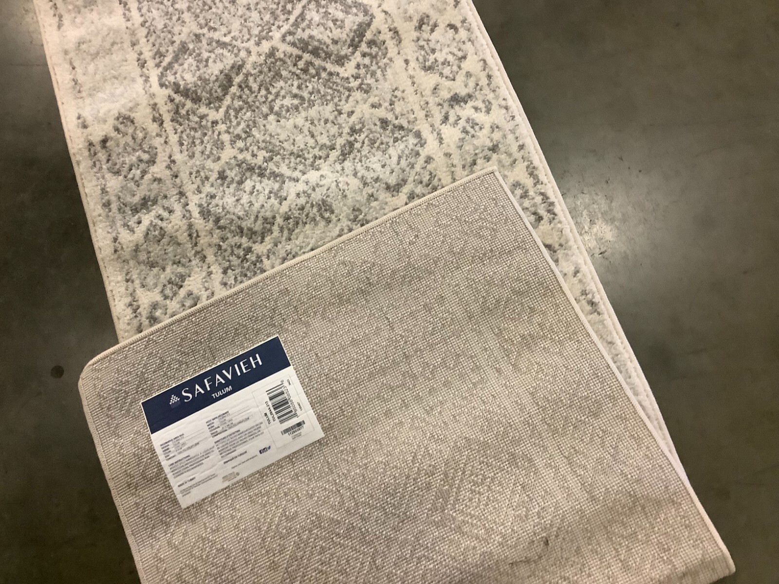 IVORY / GREY 2′-0″ x 13′-0″ Flaw in Rug, Reduced Price 1172676259 TUL264A-213