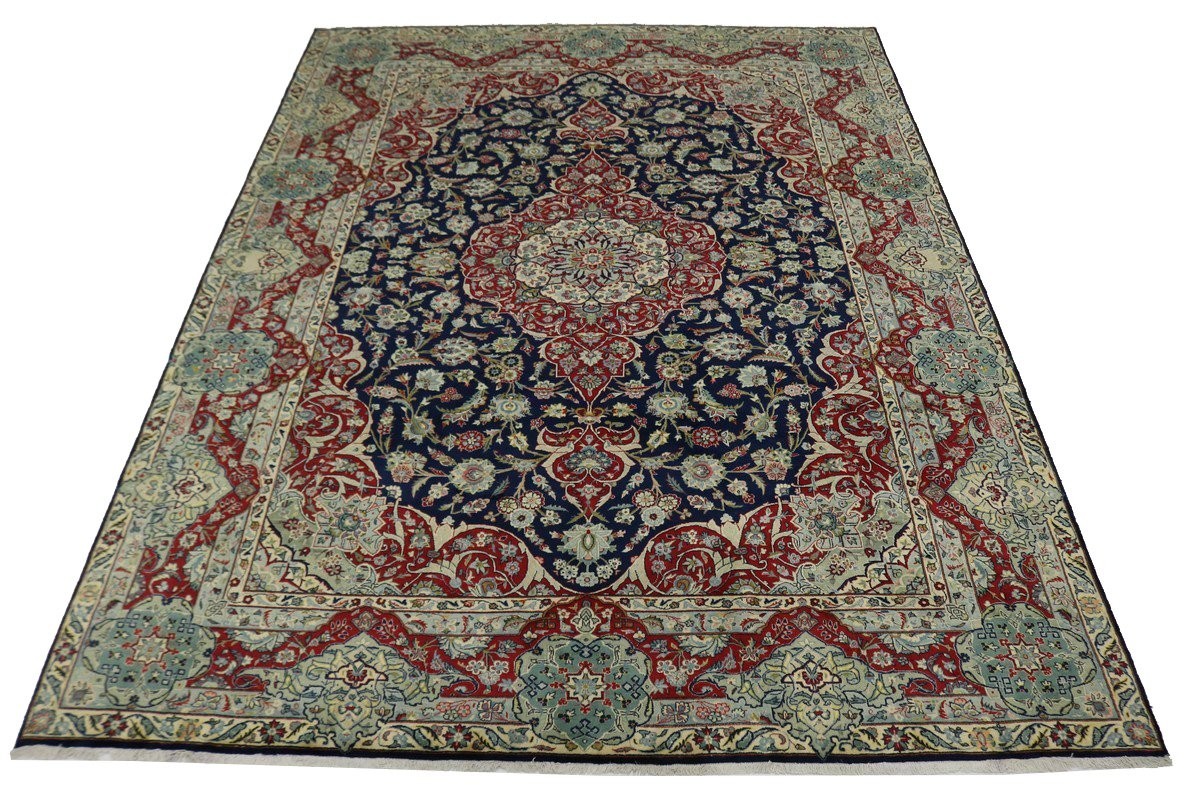 Handmade Vintage Traditional Floral Oriental Rug Living or Dining Room 10X13 ft