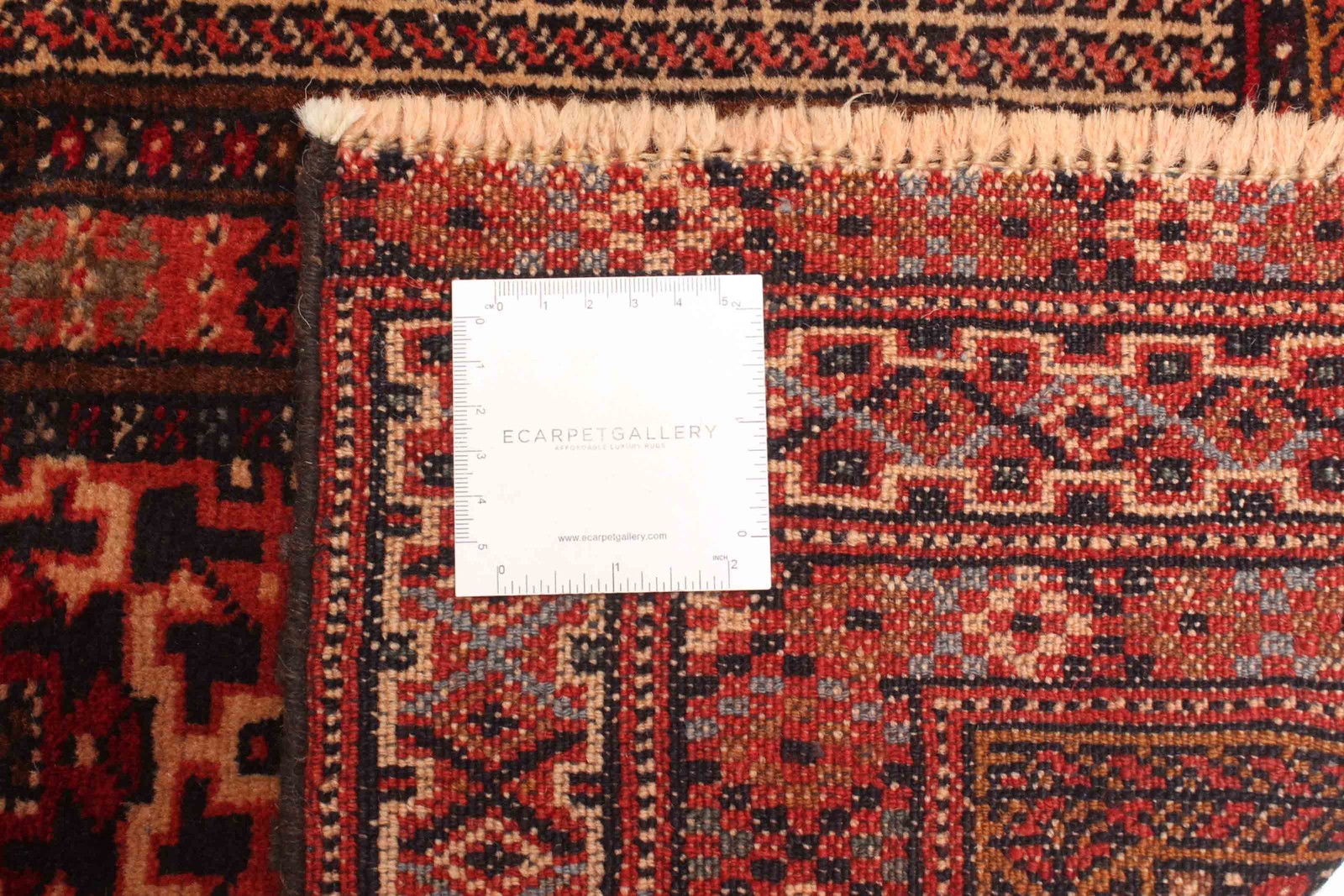 Vintage 2’9″ x 4’6″ Traditional Hand Knotted Vegetable Dye Wool Area Rug