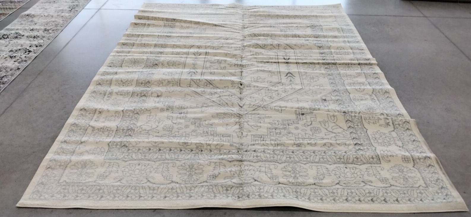 IVORY / SLATE 9′ X 12′ Flaw in Rug, Reduced Price 1172715387 ADR108S-9