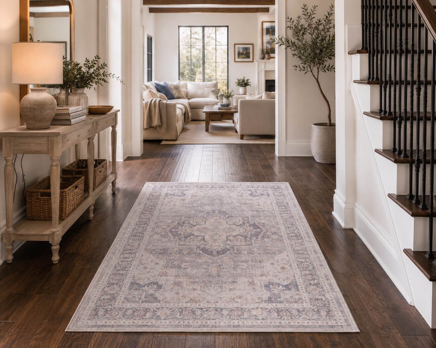 3ft x 5ft Rug Flaire Premium Non-Slip Washable Rug