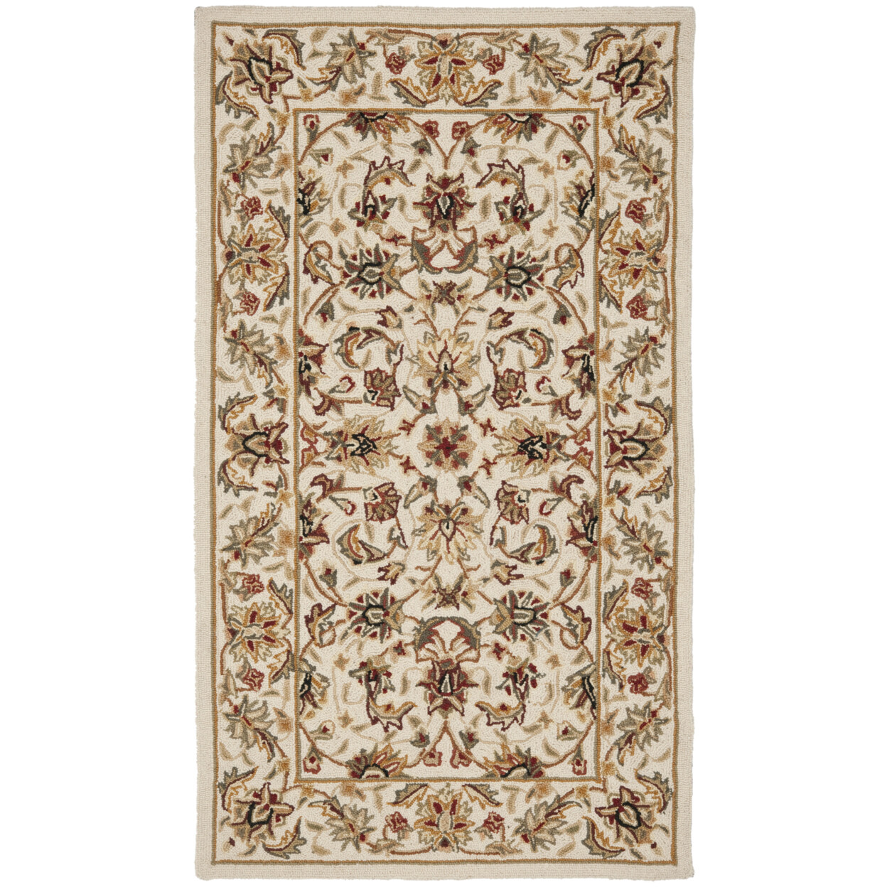SAFAVIEH Chelsea HK78C Hand-hooked Ivory / Ivory Rug