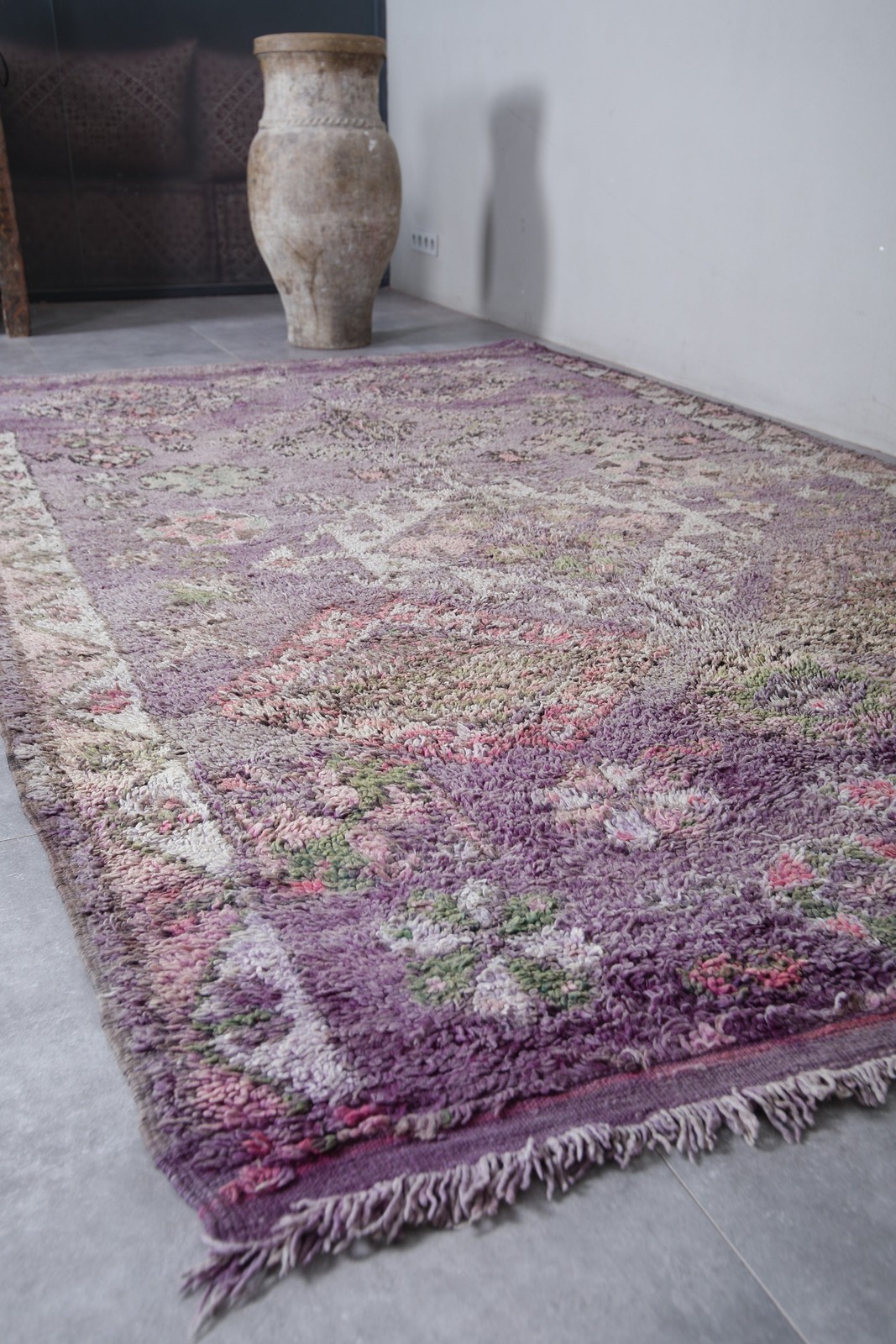 Boujaad Moroccan Rug – 6.5 x 11.2 ft | Soft Lavender Elegance