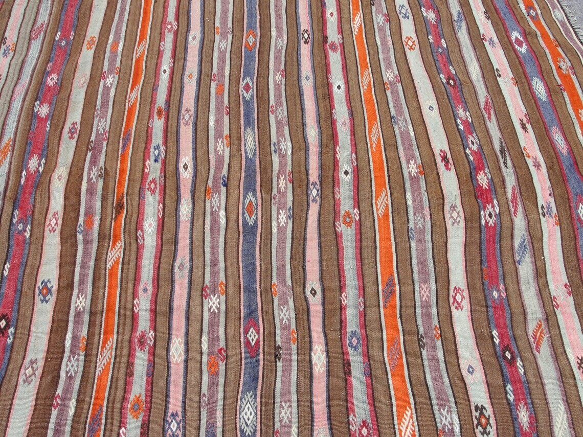 Decorative Kilim Rug, Vintage Rug, Large Turkish Kilim, Rug Kilim