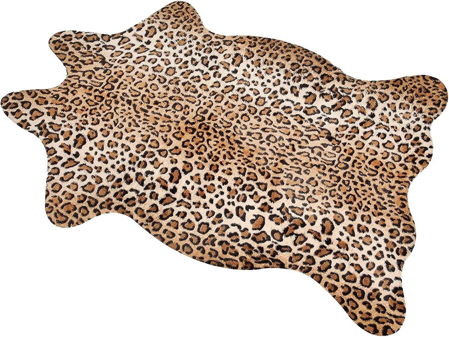 Leopard Rug Cheetah Print Rugs Western Decor for Living Room Bedroom Faux Animal