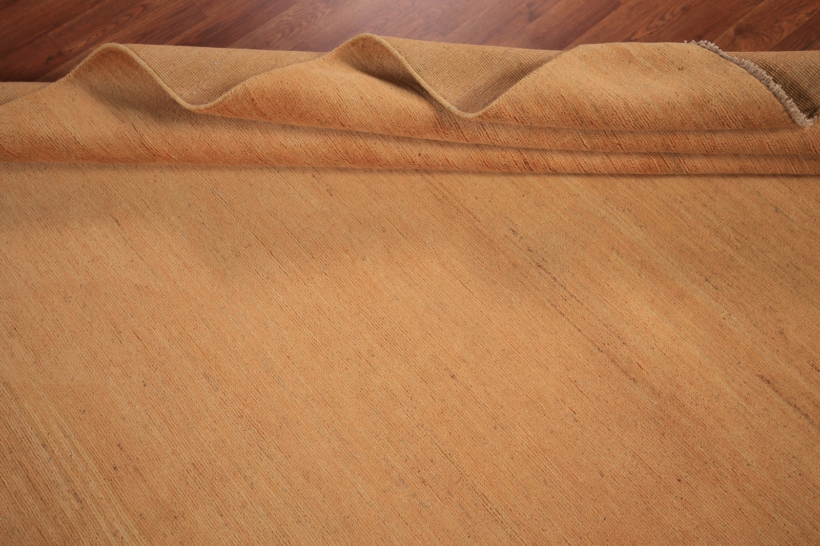 Contemporary Gabbeh Solid Design Wool Rug Perfect for Any Space 9′ 10″ x 6′ 6″