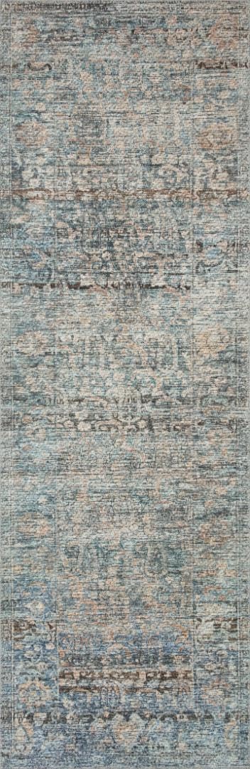 Loloi Amber Lewis Billie Denim/Blush 2′-6″ x 9′-6″ Runner Rug