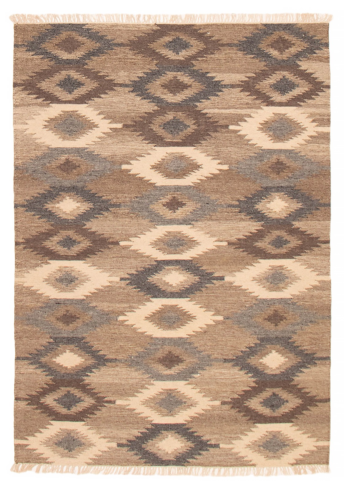 Vintage Hand Woven Area Rug 5’2″ x 7’9″ Traditional Wool Oriental Carpet