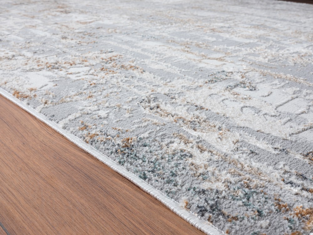 2×7 United Weavers Yellow Abstract Faded Runner 2640 40691 – Aprx 2′ 7″ x 7′ 4″