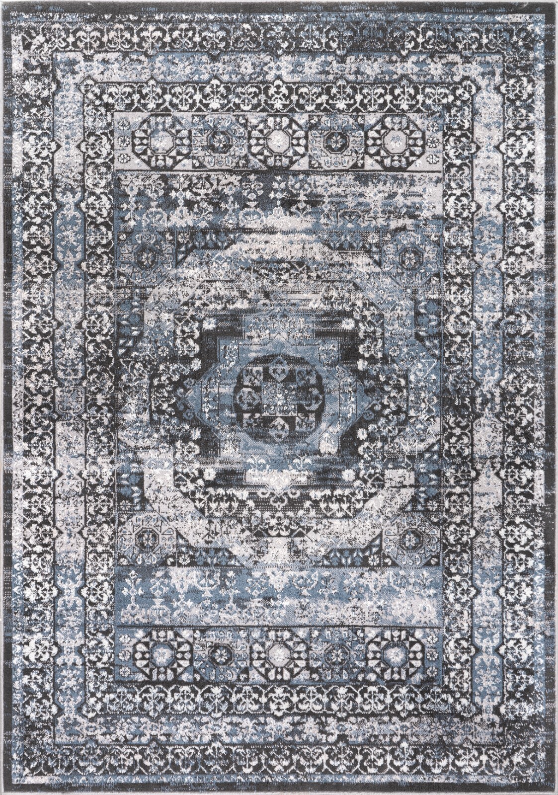 L’Baiet Lina Blue Oriental 4 ft. x 6 ft. Area Rug