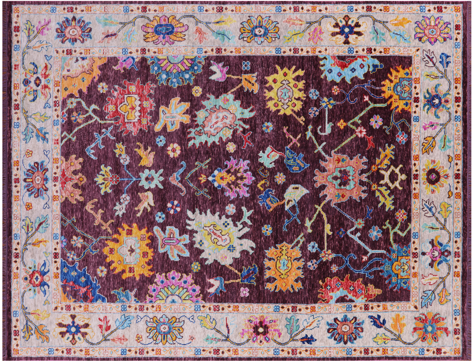 9′ 1″ X 11′ 11″ Turkish Oushak Handmade Rug – Q14852
