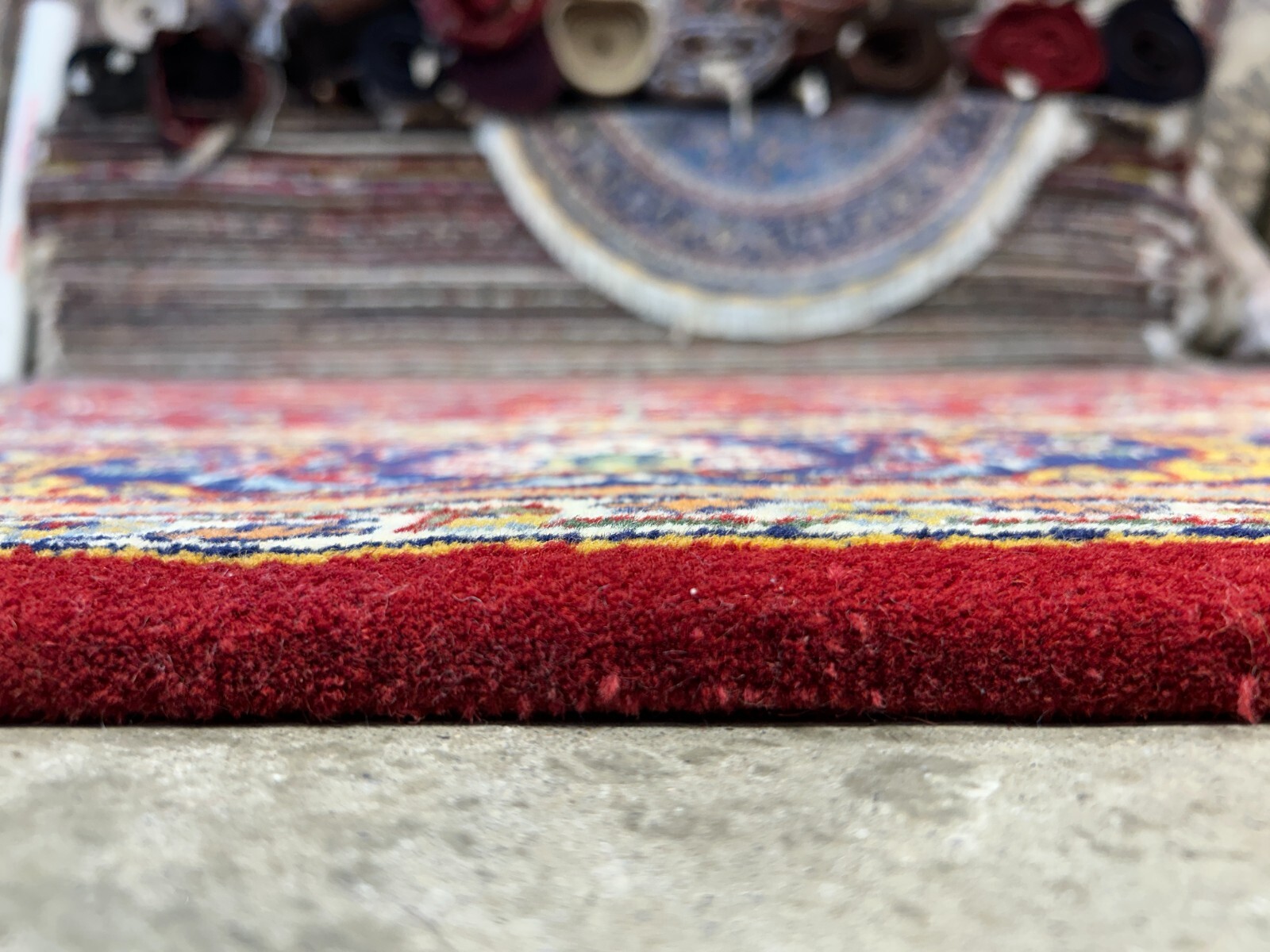 7’11″x9’7″ Hand-Knotted 100% Wool Pile Qume Rug