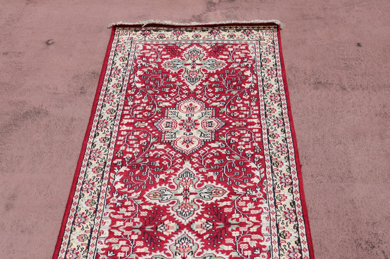 2’6″ x 10’7″ ft. Jammu Kashmir Hand Knotted Vegetable Dye Oriental Runner