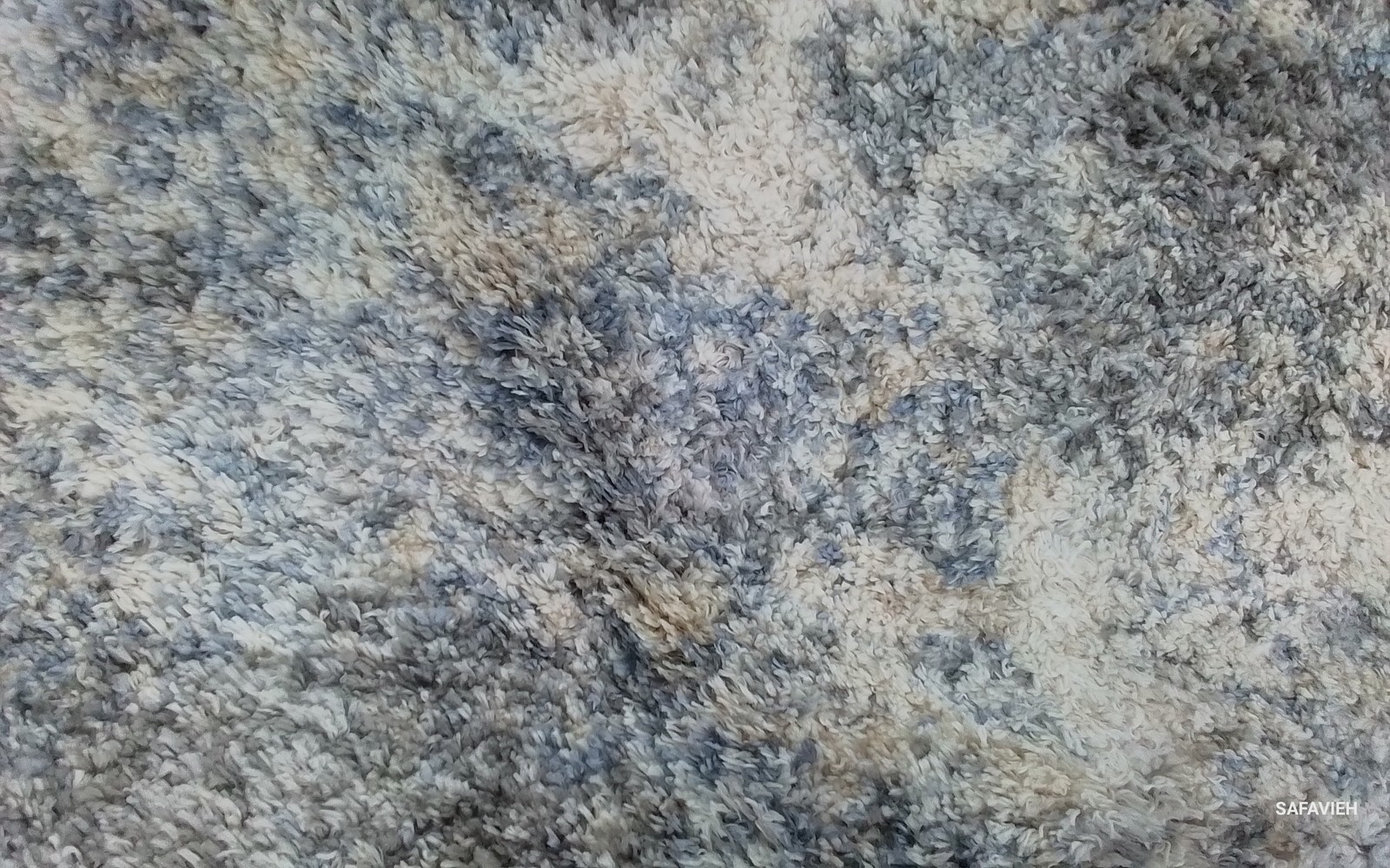 GREY BLUE/CREAM 5′-3″ x 5′-3″ Back Stain Rug Reduced Price 1172803816 BER219G-5R