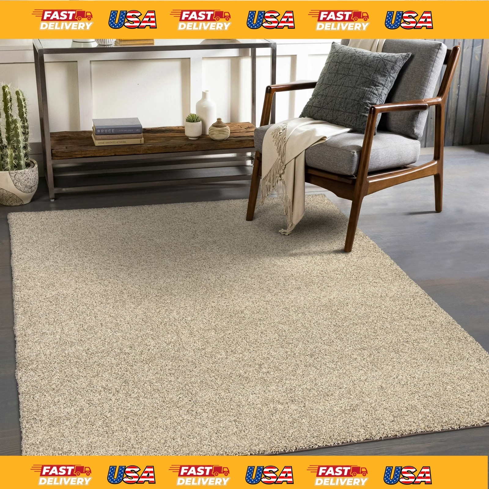 Mainstays Indoor Area Rug 36″ x 60″ Non-Slip Accent Floor Rug, Colors Vary