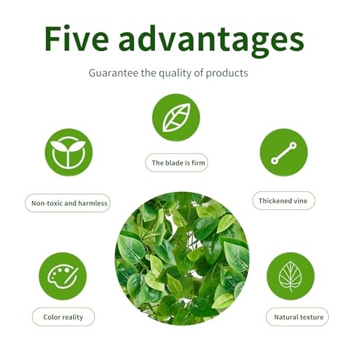 Fake Hanging Plants Vines(pcs)for Room Decor, Artificial Ivy Greenery 2