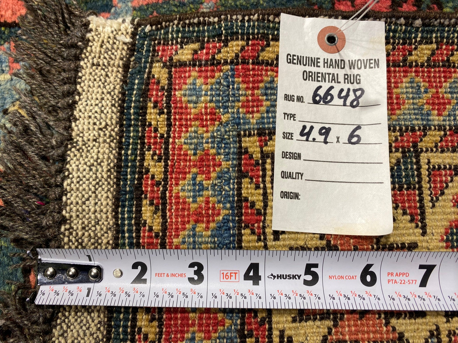 5×6 GREEN new Caucasian Rug #F-6648