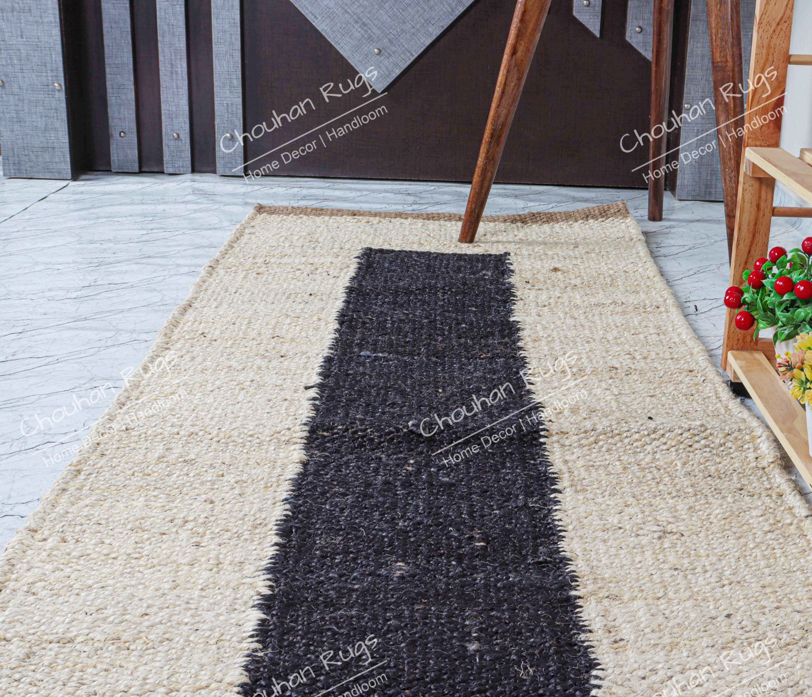2×5,2×6,2×10,2×20 Ft Striped Handmade Tufted Hemp Area Rug Hemp Jute Runner Rug
