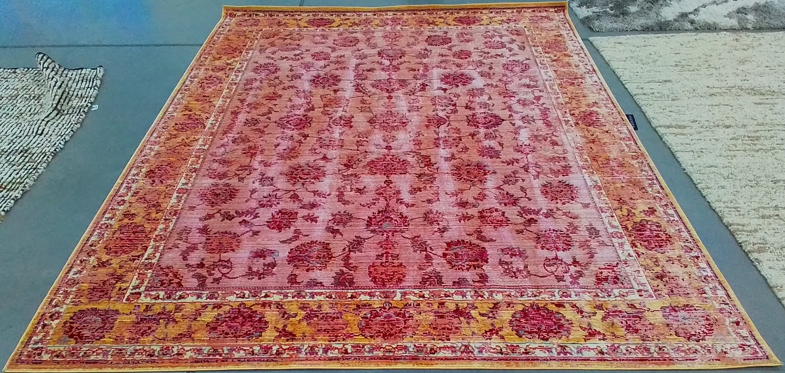 PINK / MULTI 8′-0″ x 10′-0″ Back Stain Rug, Reduced Price 1172802777 VAL113H-8