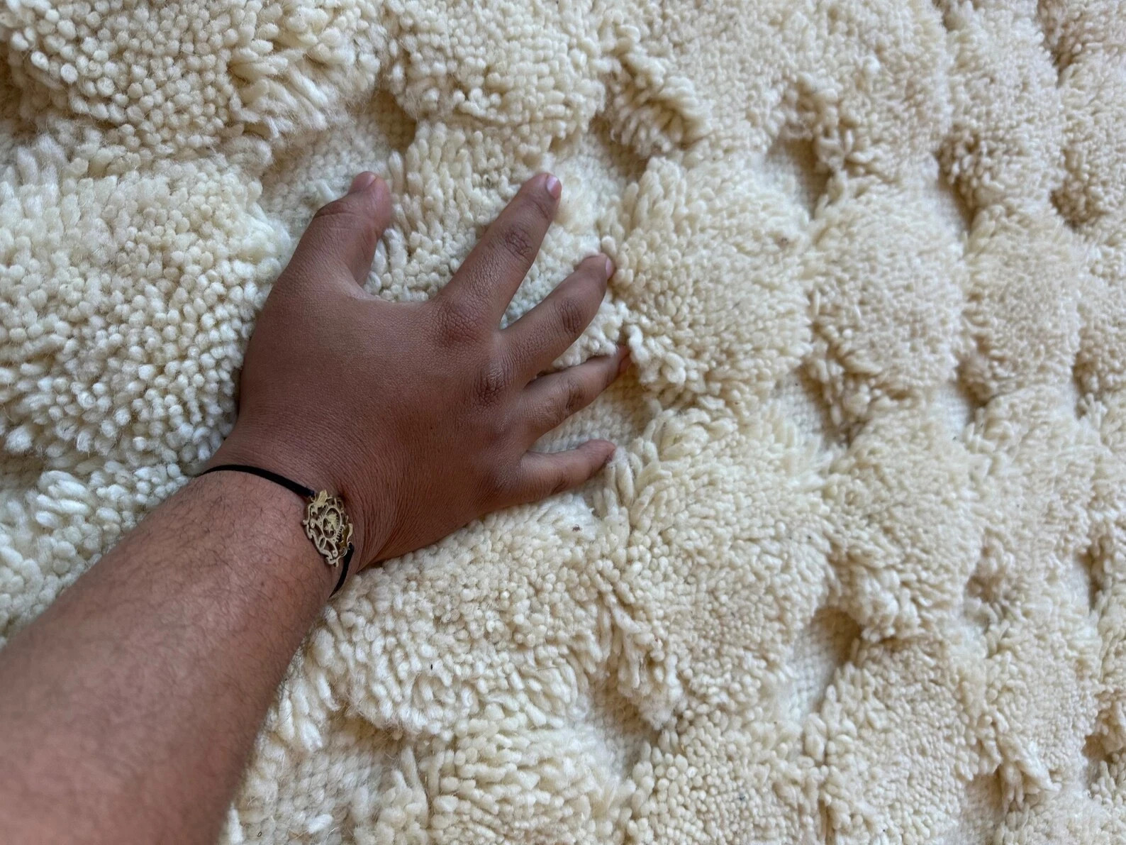 Luxury Moroccan Hand Tufted Wool Area Rug Boho Living Room Carpet for home decor