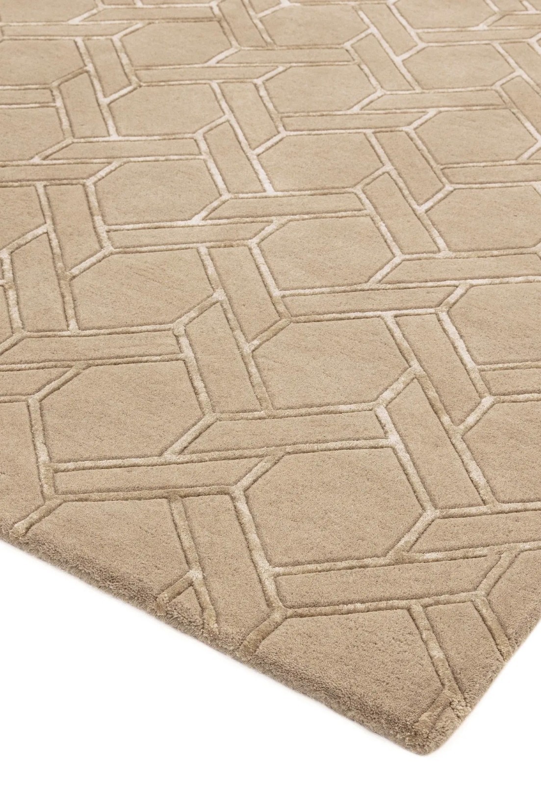 Nexus Modern Wool Rug – Premium Hand Tufted Carpet with Detailed Hand Carved