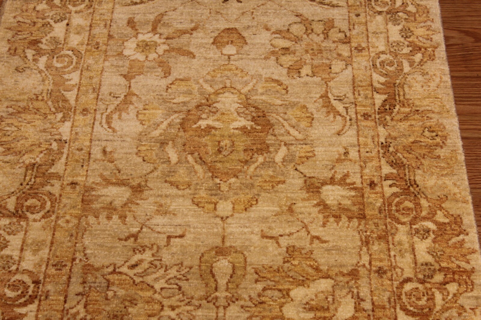 12′ Hand-knotted fine vegetable/natural dyed with natural wool HALL Runner