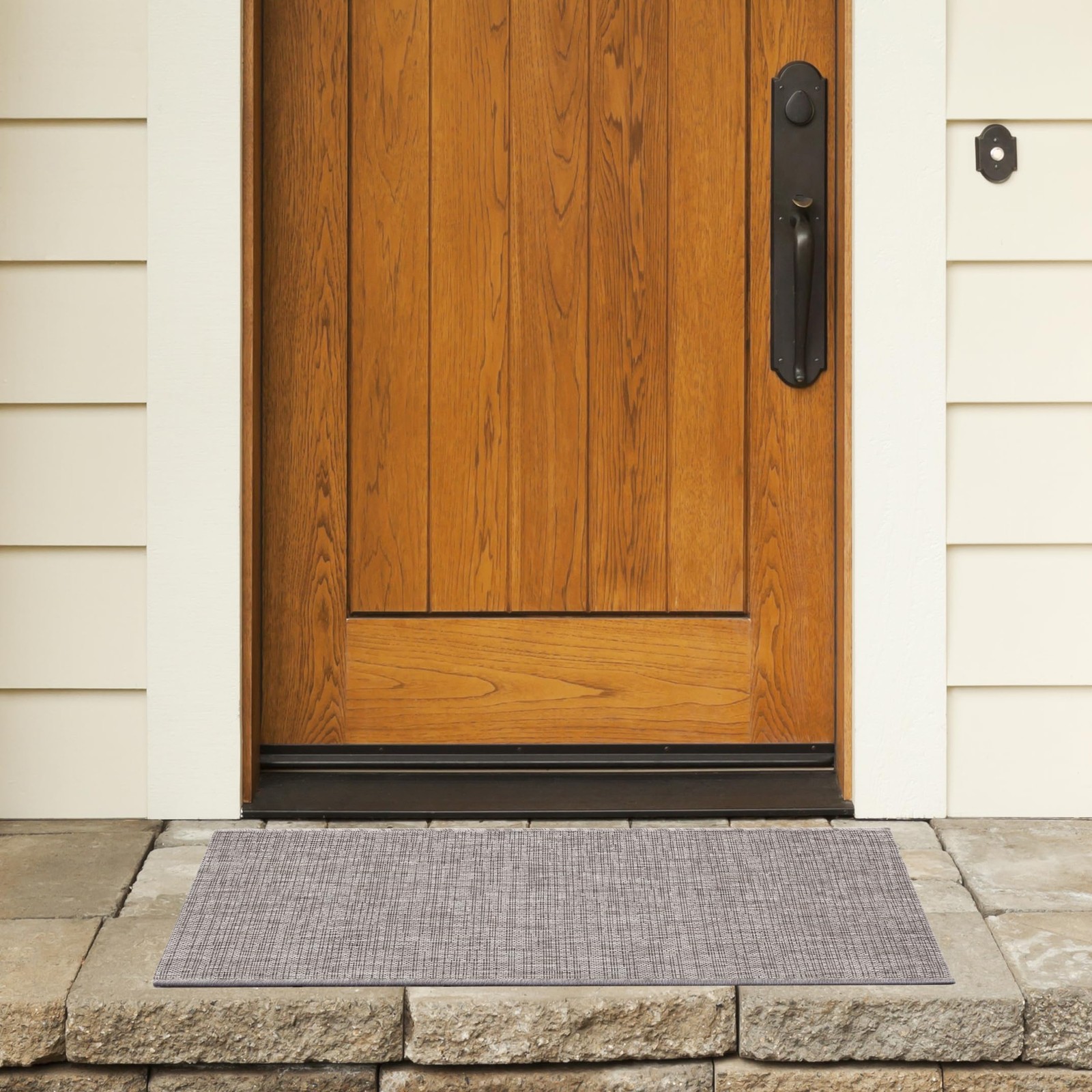 Courtyard Collection 2′ x 3’7″ Light Brown CY8576 Indoor/ Outdoor Waterproof …