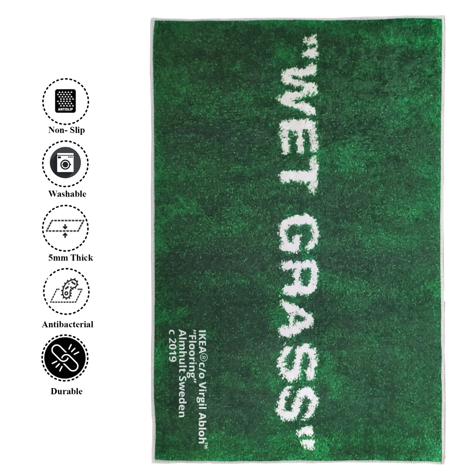 Wet Grass, Wet Grass Rug, Grass Rug, Wet Grass Patterned Rugs, Ikea Rug, Virgil
