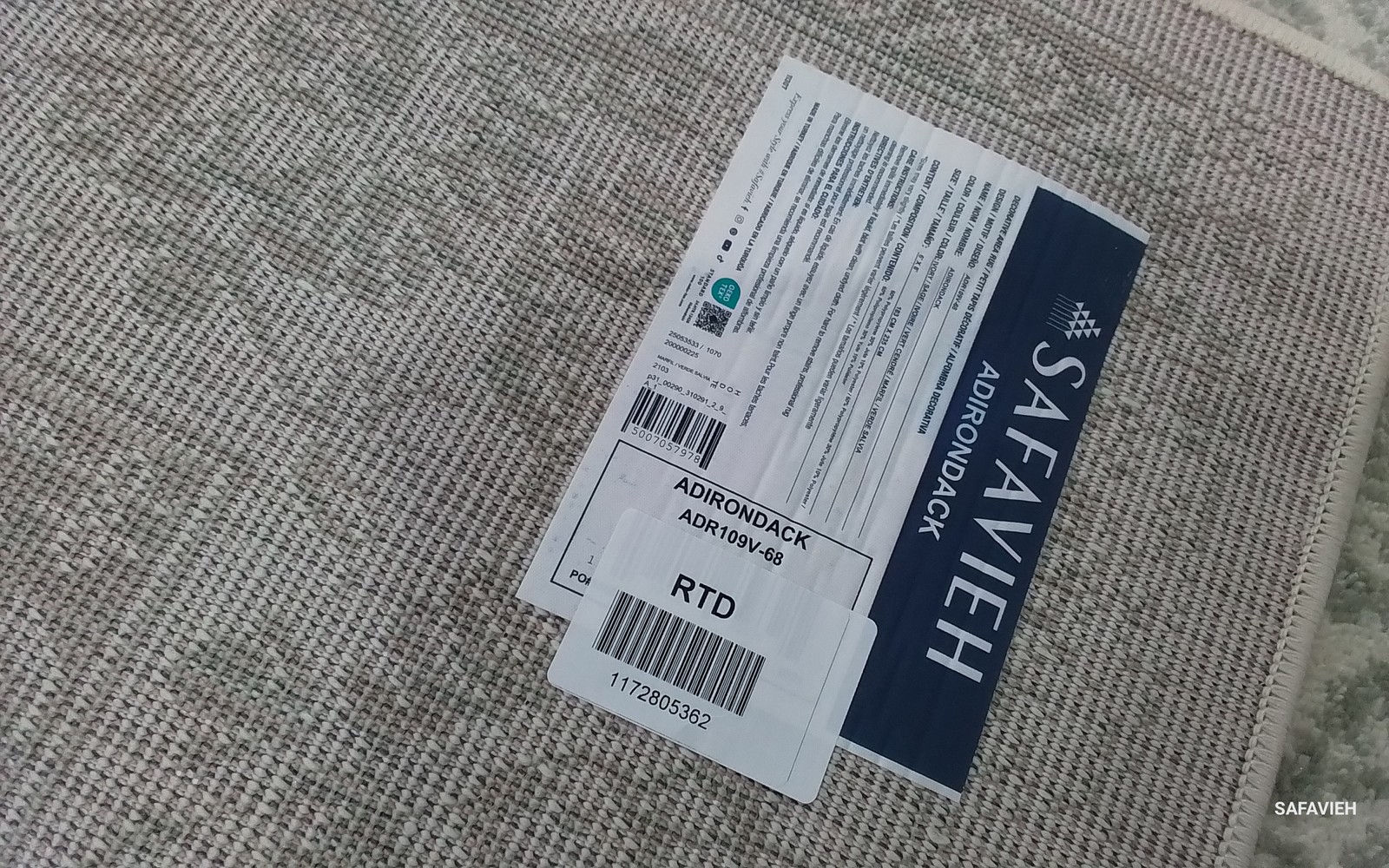 IVORY / SAGE 6′-0″ x 8′-0″ Flaw in Rug, Reduced Price 1172805362 ADR109V-68