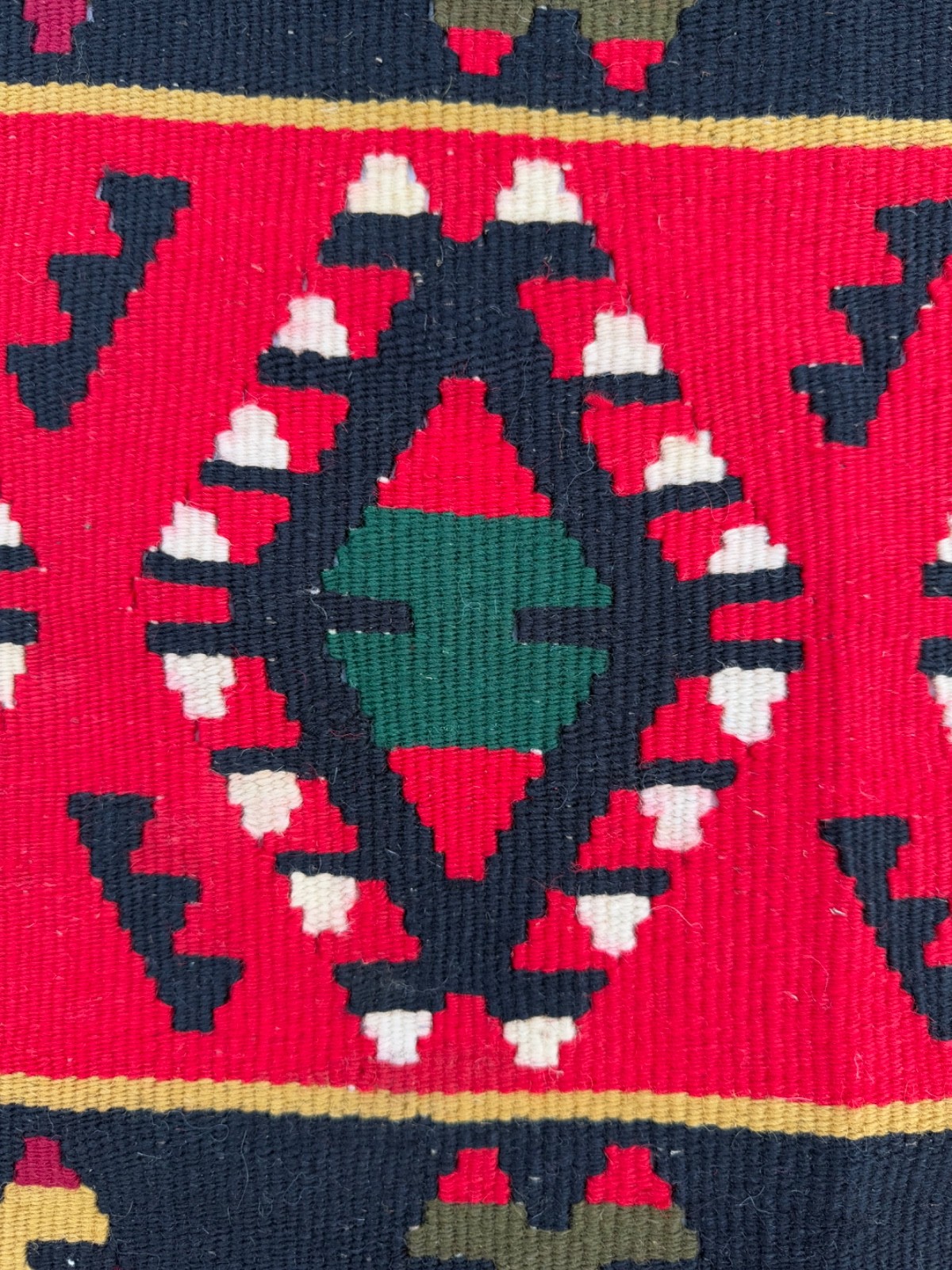 Vintage Hand Woven Pirot Wool Weaving Kilim Rug Floor Area 225×130 Cm