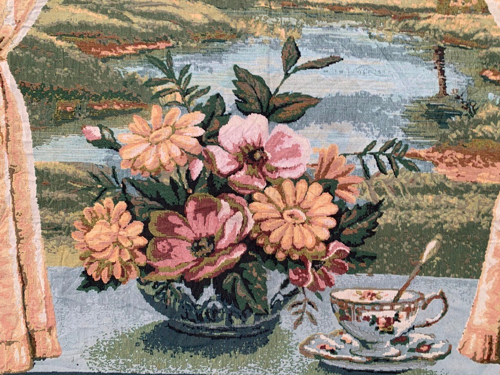 Vintage Pictorial French Floral Amazing Tapestry Home Decor4x5 ft