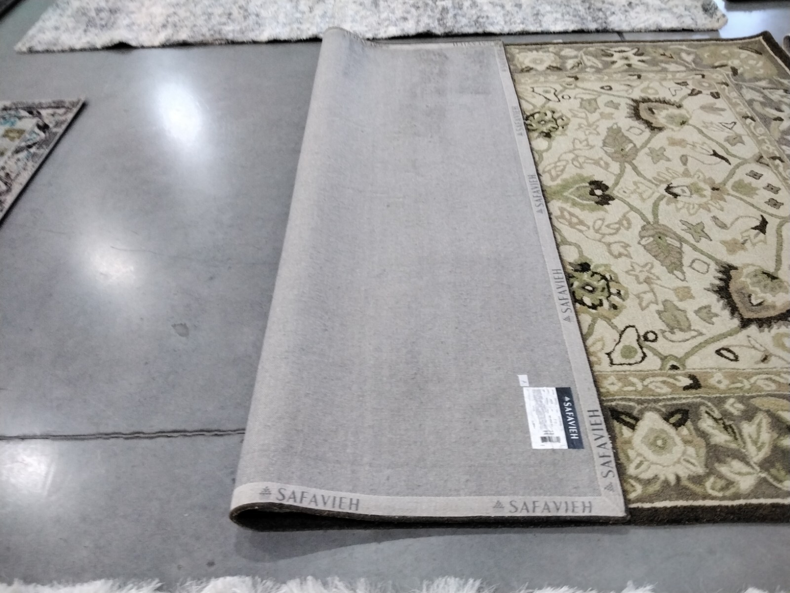 IVORY / BROWN 8′ X 10′ Back Stain Rug, Reduced Price 1172735487 AN512D-8