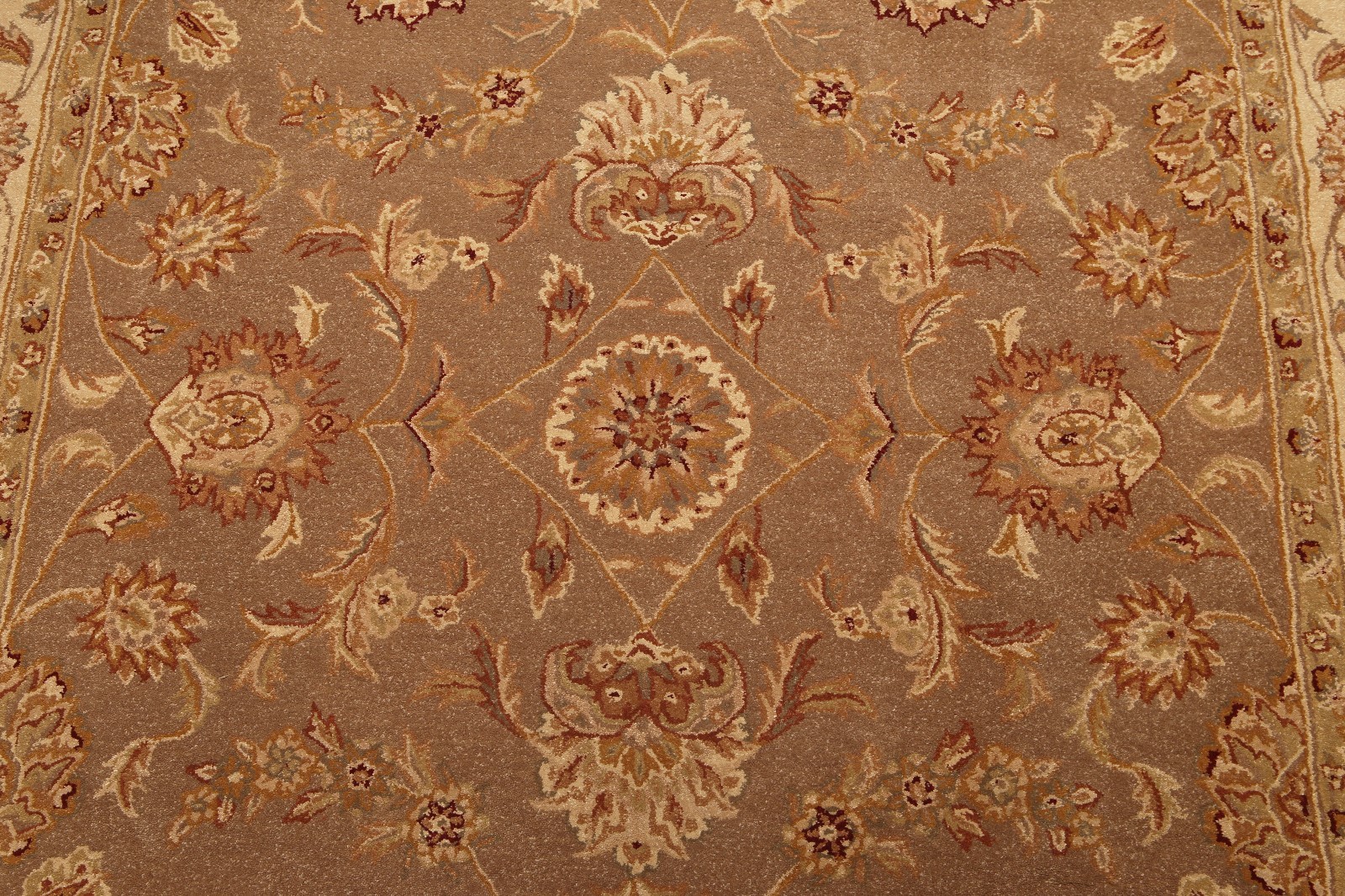 5’6″ X 8’6″ Nourison handmade 100% wool Traditional Oriental Area Rug Brown