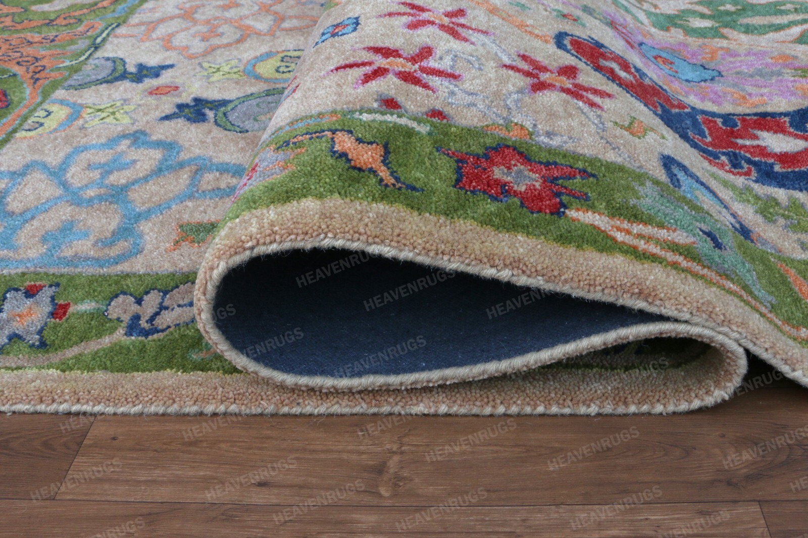 Woman Weaver New Ikat Pink handmade Traditional Parsian Style Wool Area Rug