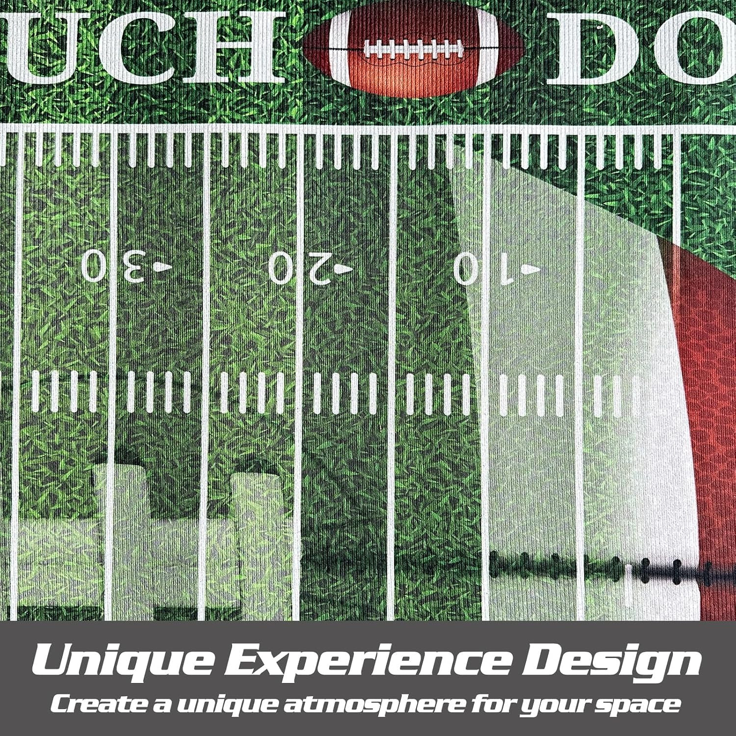 Football Rug for Bedroom,3’X5′ Non-Slip Football Field Rugs,Sports Rug for Room