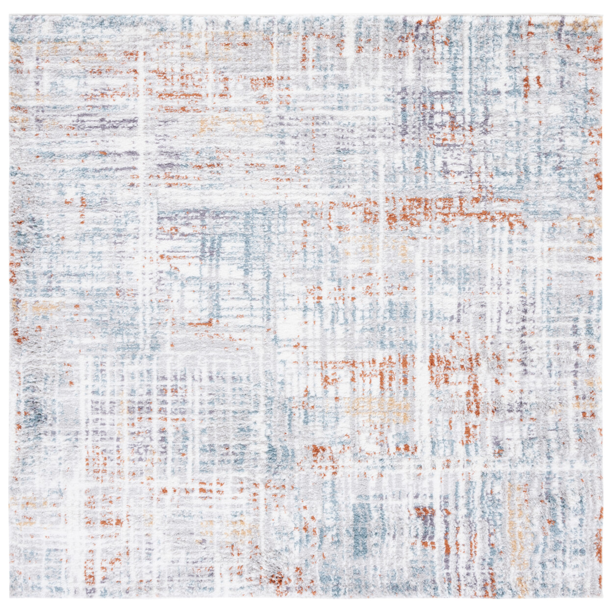 SAFAVIEH Berber Shag BER569A Blue Rust / Ivory Rug
