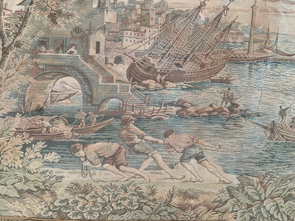 Vintage Tapestry, French Tapestry Sea side view Tapestry Home Decor 2x4ft