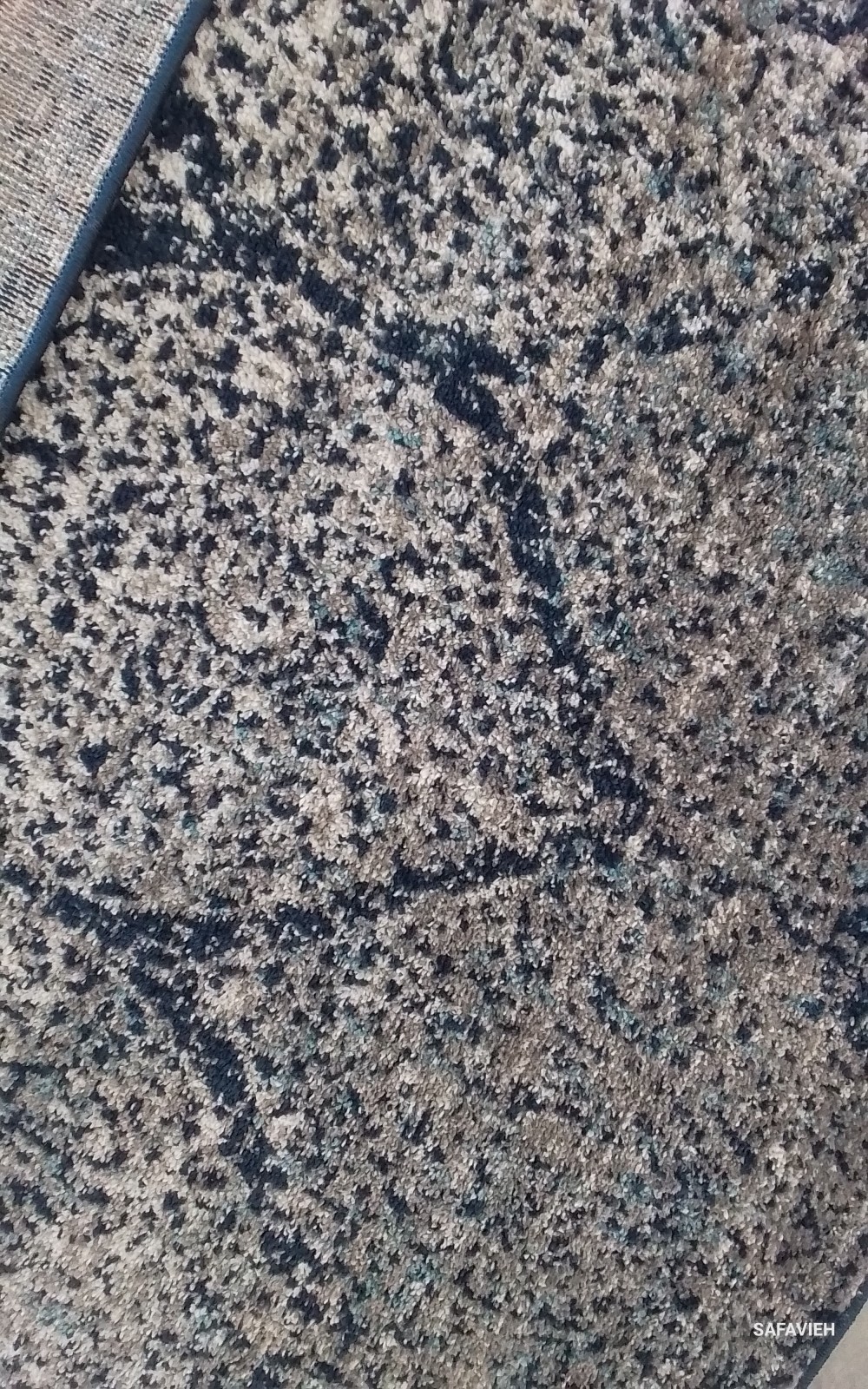 NAVY / SILVER 9′-0″ x 9′-0″ Flaw in Rug, Reduced Price 1172774652 MAD604G-9SQ