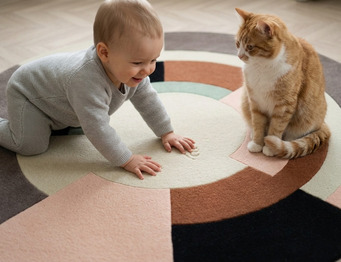 100% New Zealand Wool Rugs | Modern Hand Tufted Carpets | Floor Rug Round Carpet