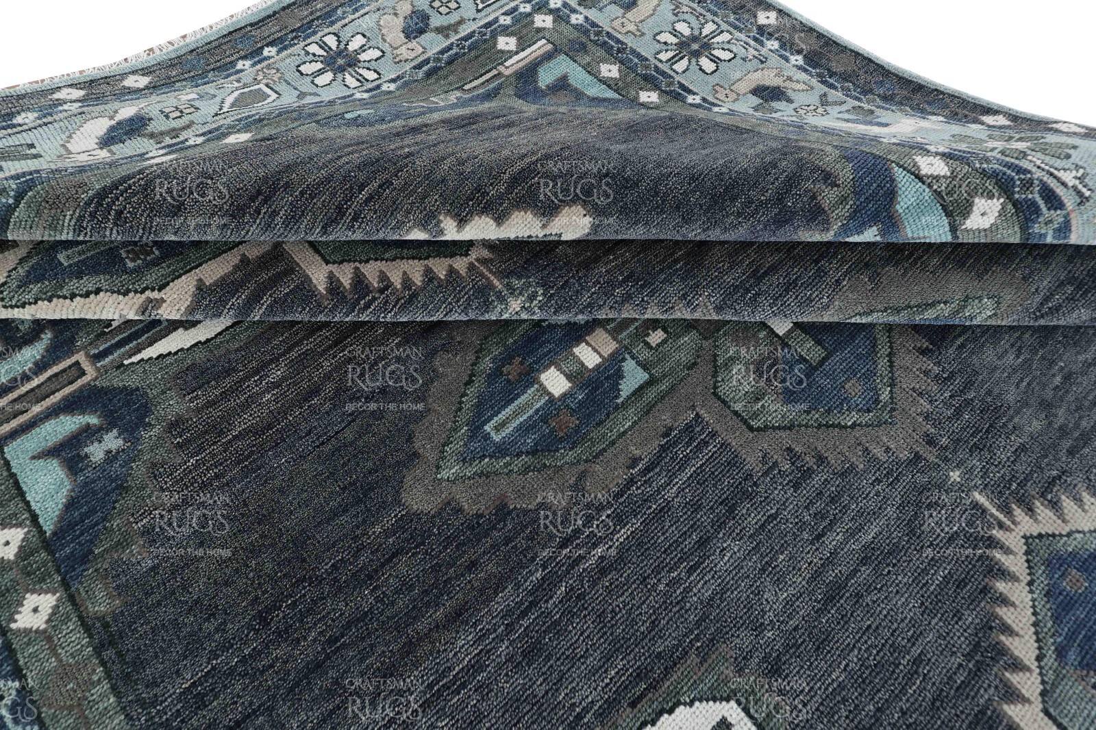 Kismet Gray Oushak Hand Knotted 4×6, 5×8, 6×9, 8×10, 9×12, 10×14 Wool Area Rug