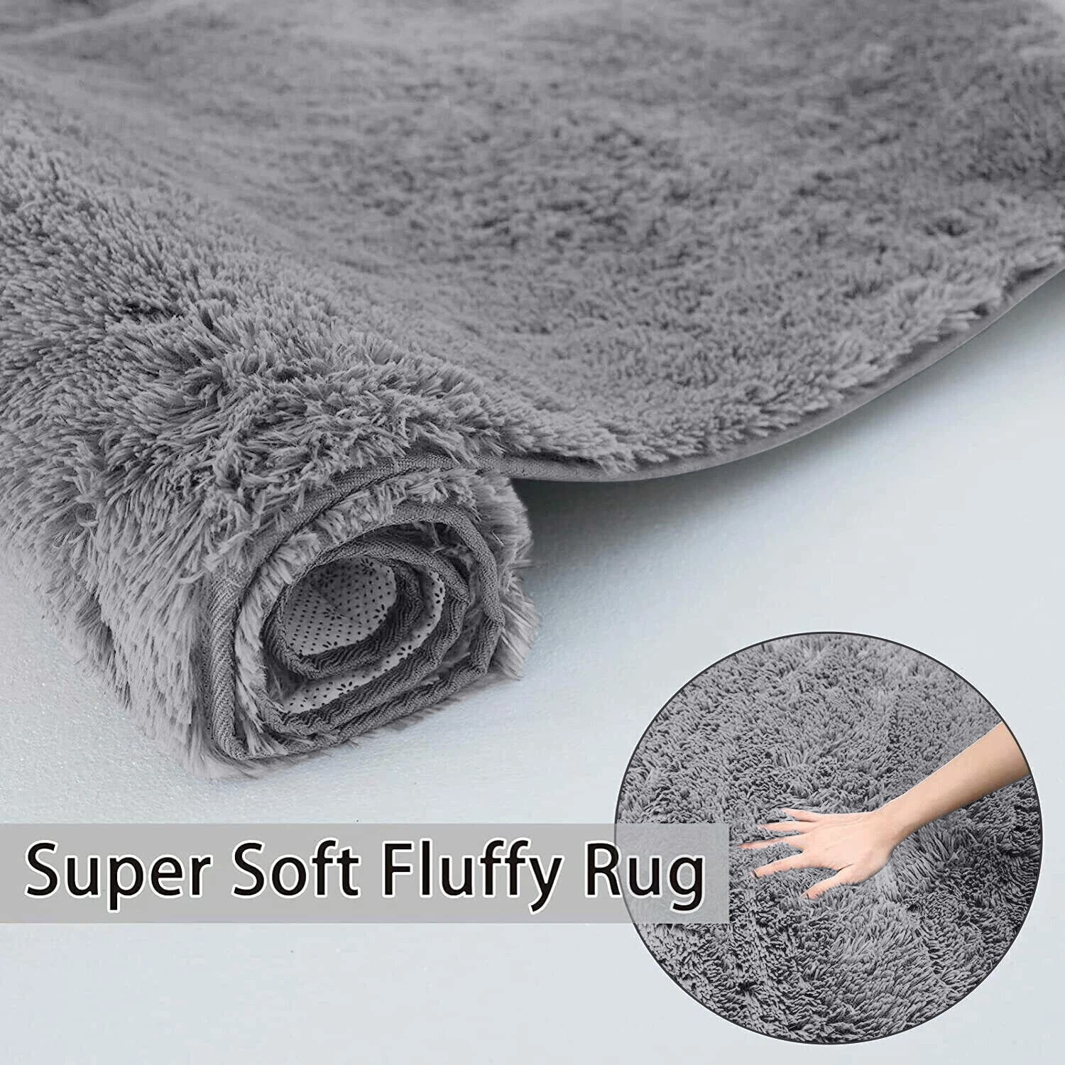 Premium Plush Shaggy Area Rug Soft Fluffy Floor Decor for Living Room & Bedroom