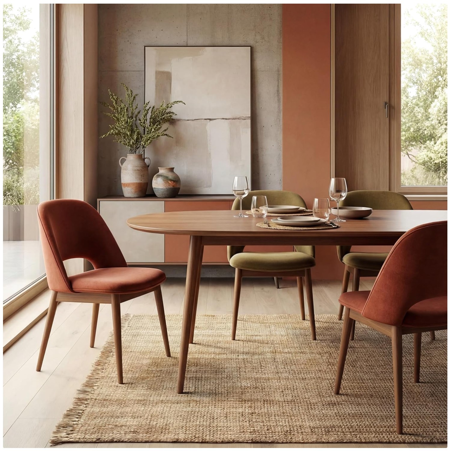 Daniela Natural Jute Rug 5×8 Handmade Soft Durable Area Rug
