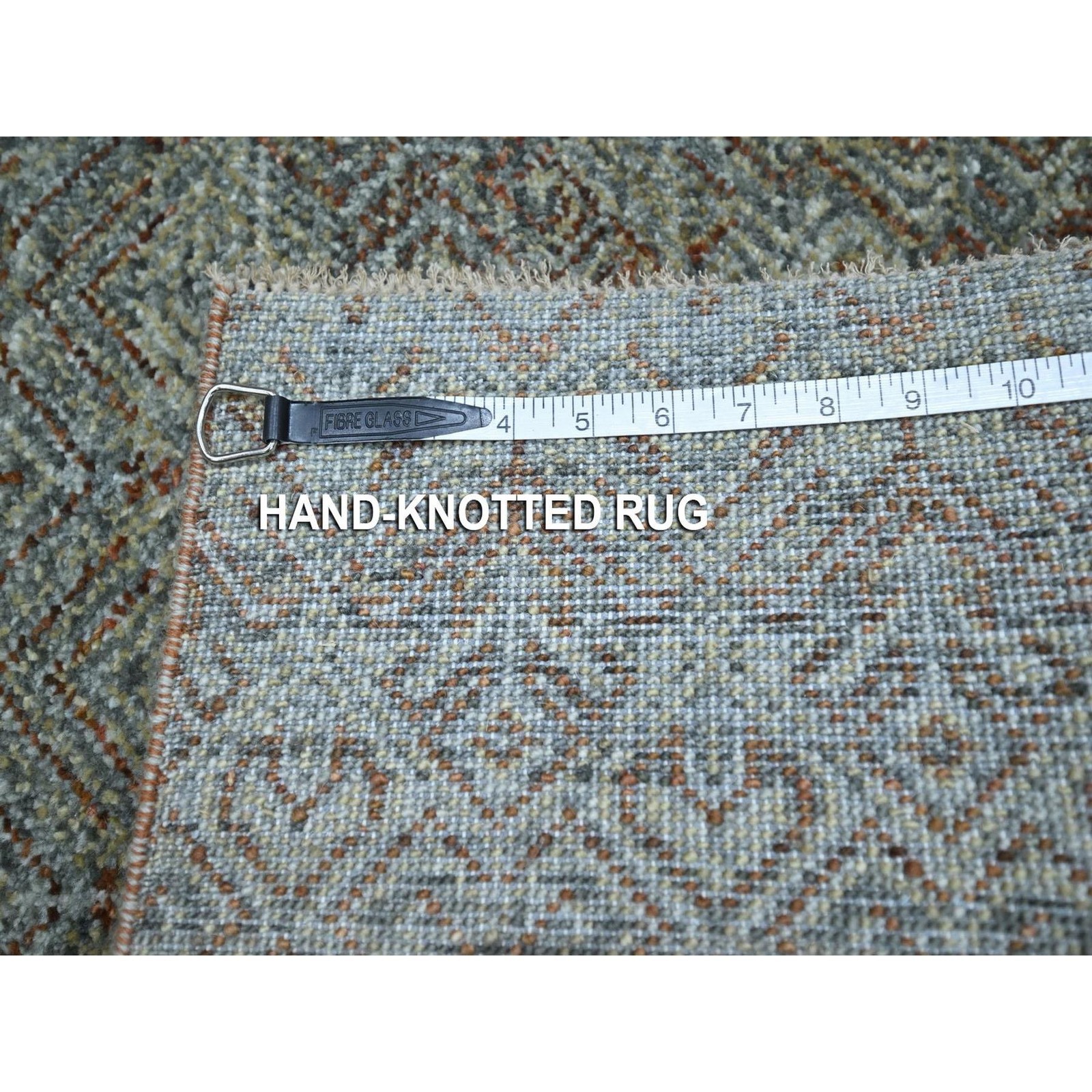 Hand Knotted Rug 3’x5’1″ Gray Soft Wool Kohinoor Herat Pattern Oriental 76870