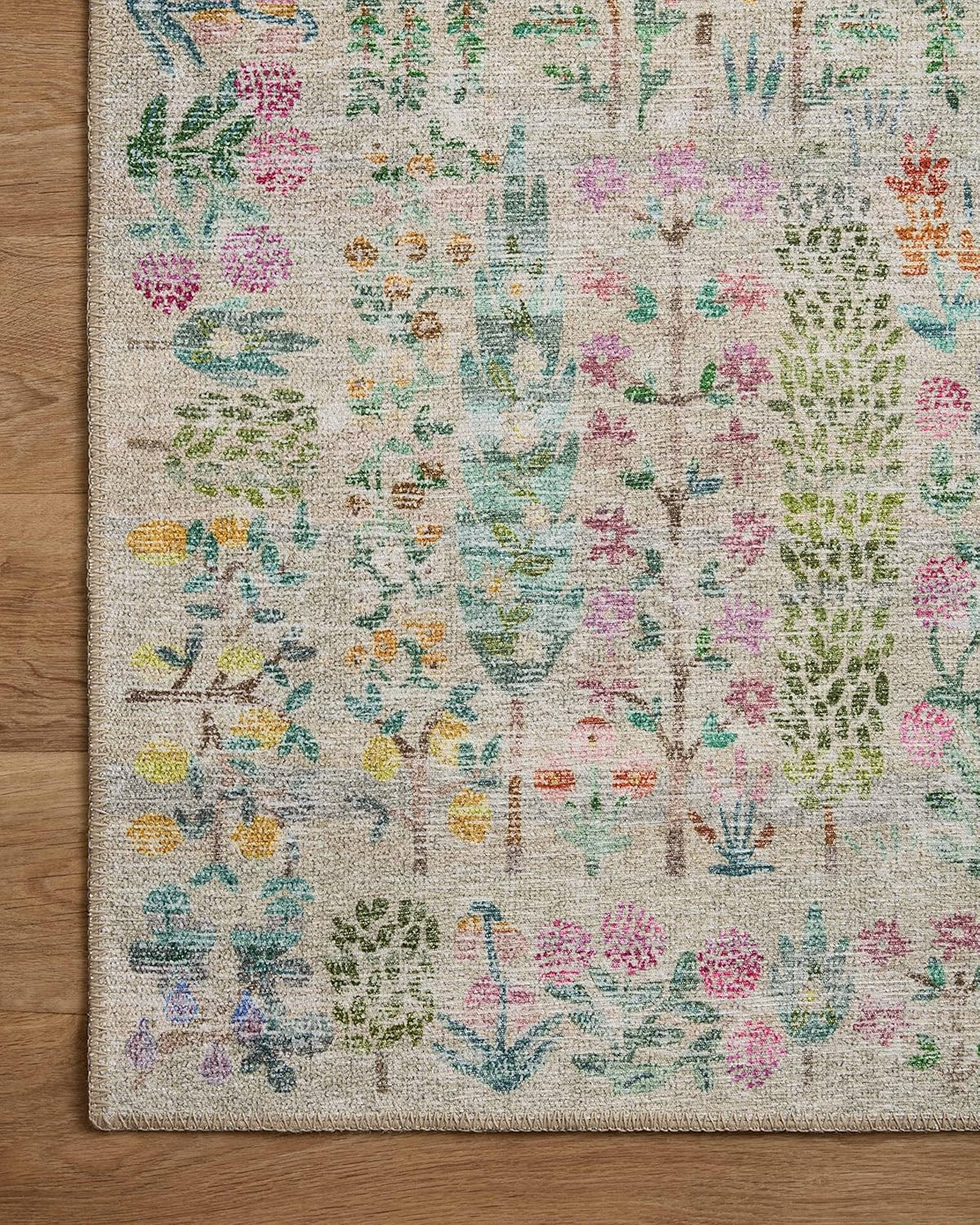 Loloi Rifle Paper Co. Maison Khaki Area Rug 7’6″ x 9’6″ – Stylish & Cozy