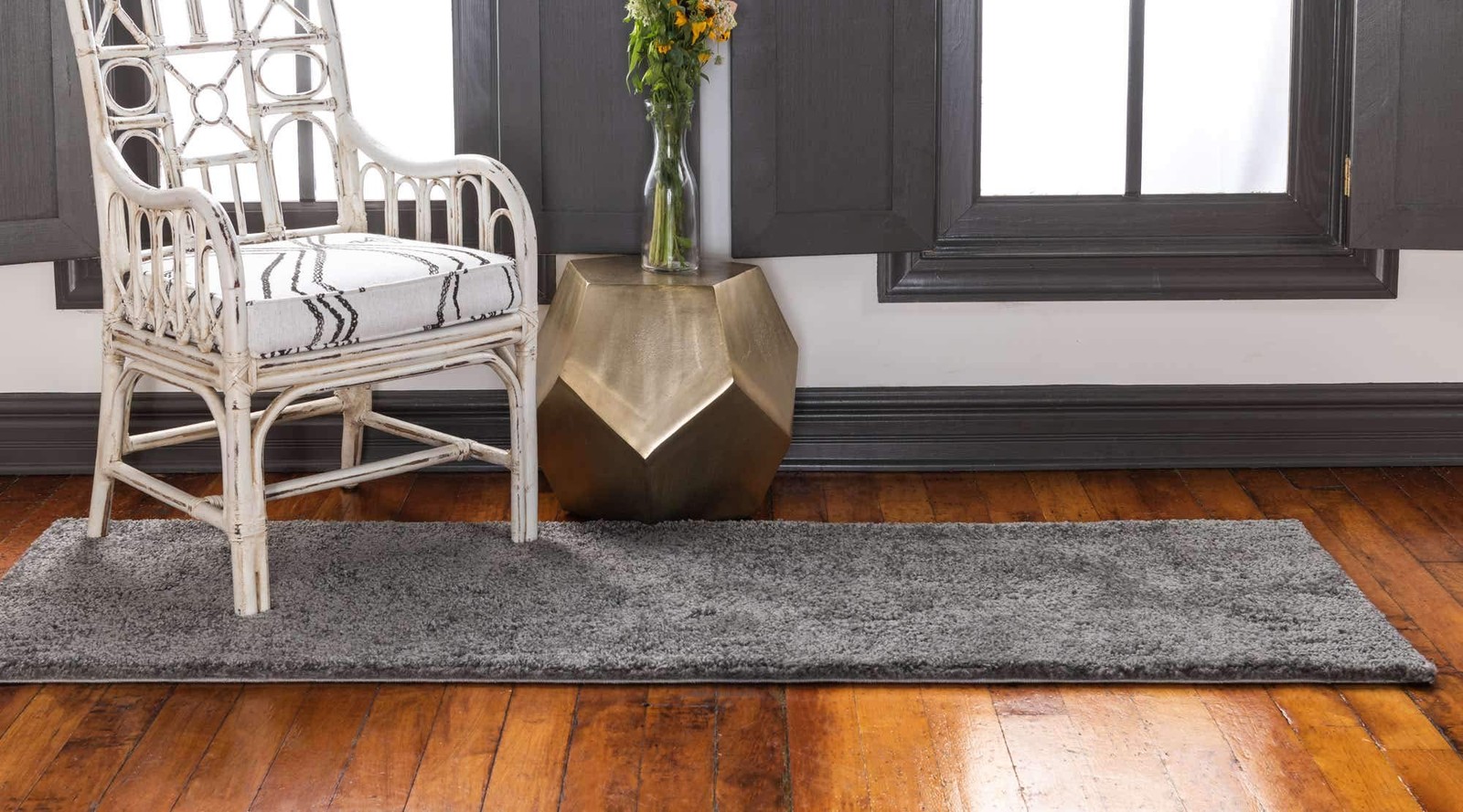 Unique Loom Solo Collection Area Rug – Calabasas 2 2 X 6 7 Runner Gray