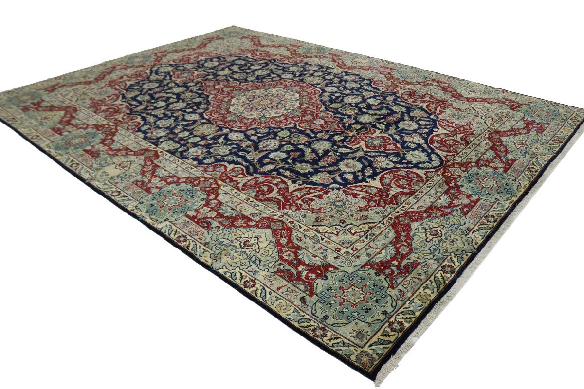 Handmade Vintage Traditional Floral Oriental Rug Living or Dining Room 10X13 ft